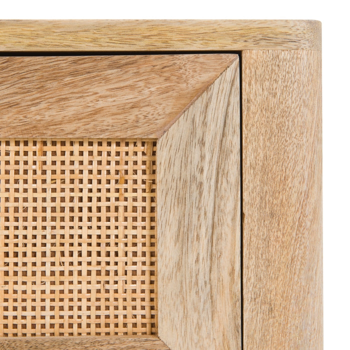 acquisto di un comodino in rattan e legno