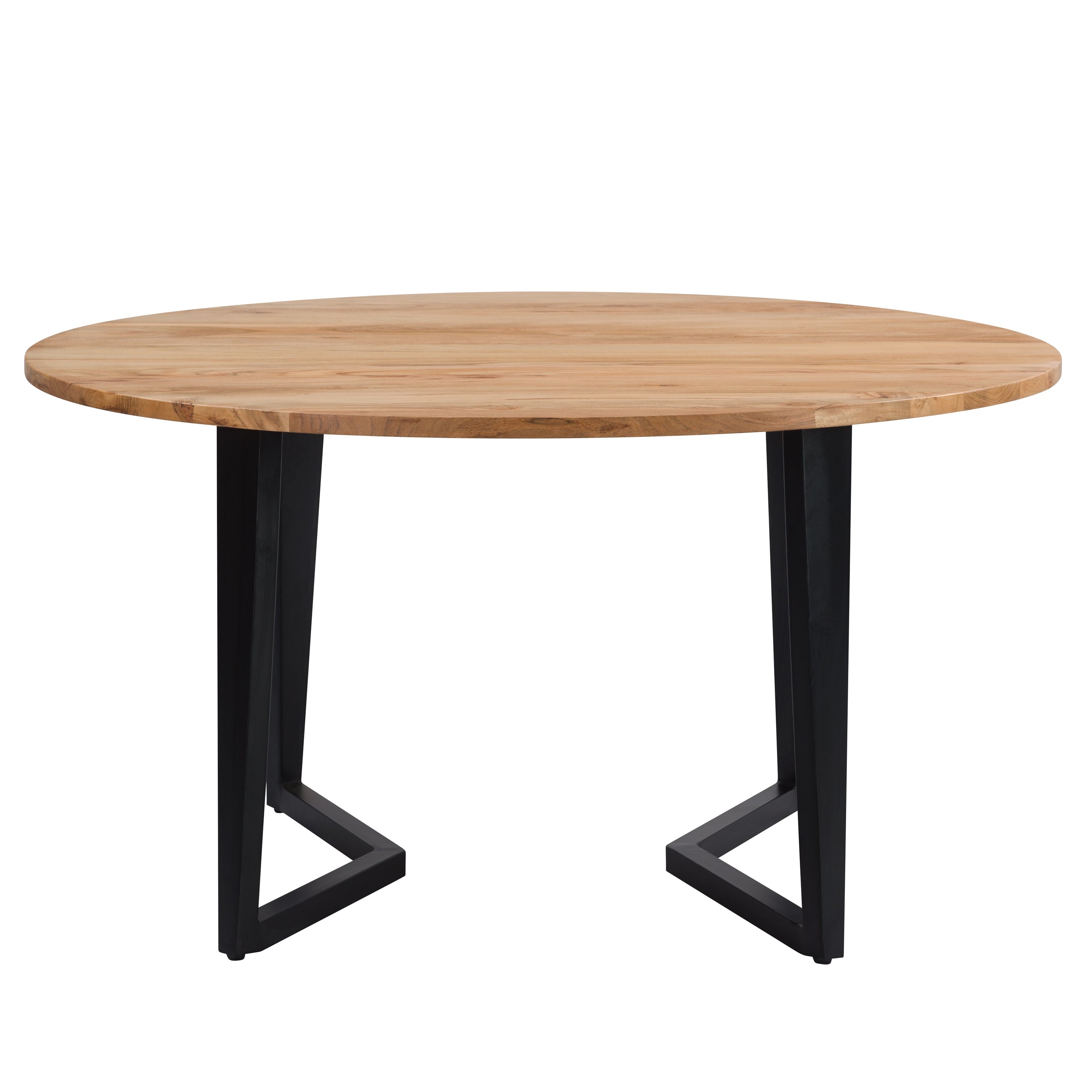 acquisto tavolo rotondo piano in legno gambe in metallo