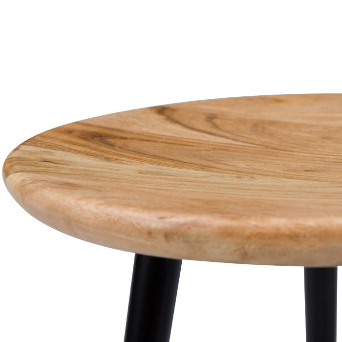 acquisto sgabello rotondo con seduta in legno