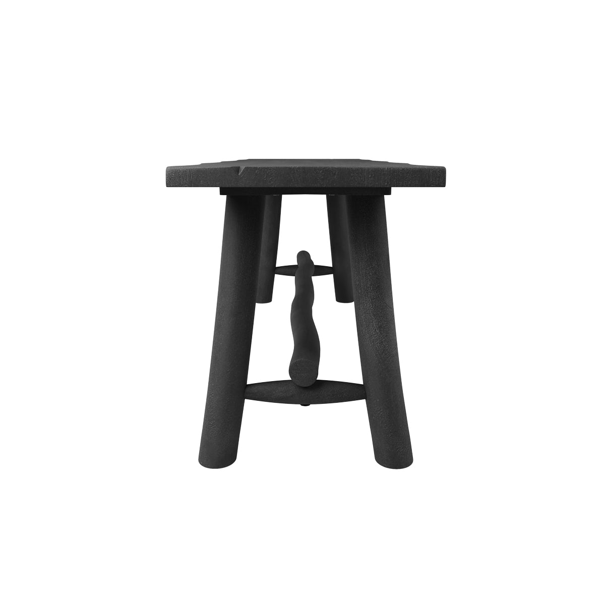 acquistare panchina nera toxis 110 cm due posti in legno di mango_1_