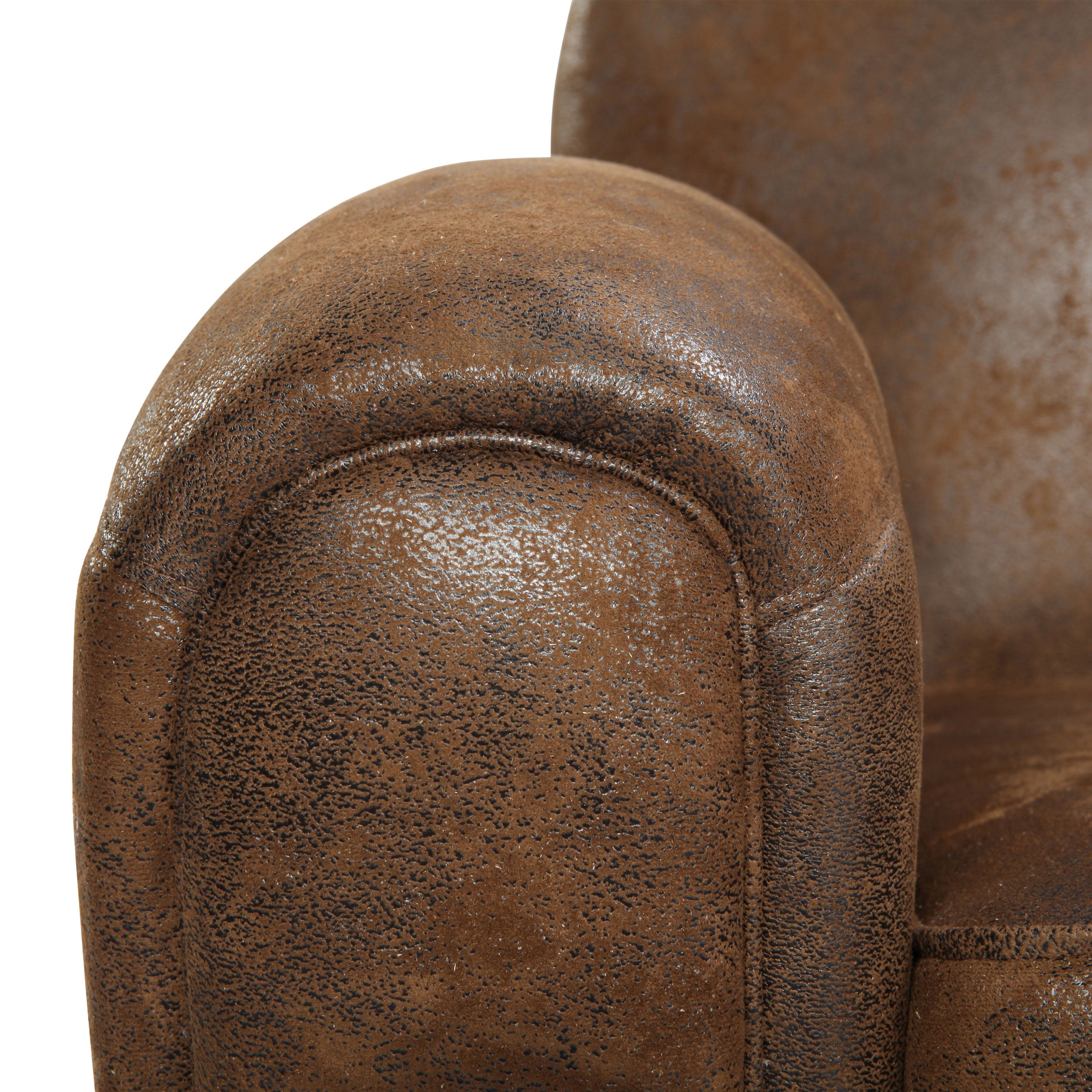 comprare divano club marrone in pelle invecchiata design