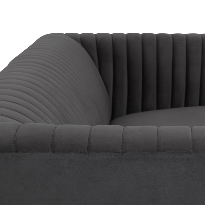 acquistare divano classico chic grigio comfort
