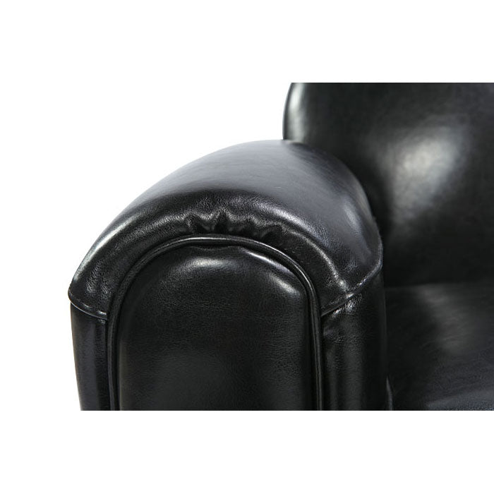 acquistare divano design vintage pelle nera