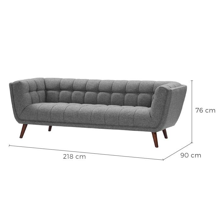 acquistare divano grigio 3 posti comfort