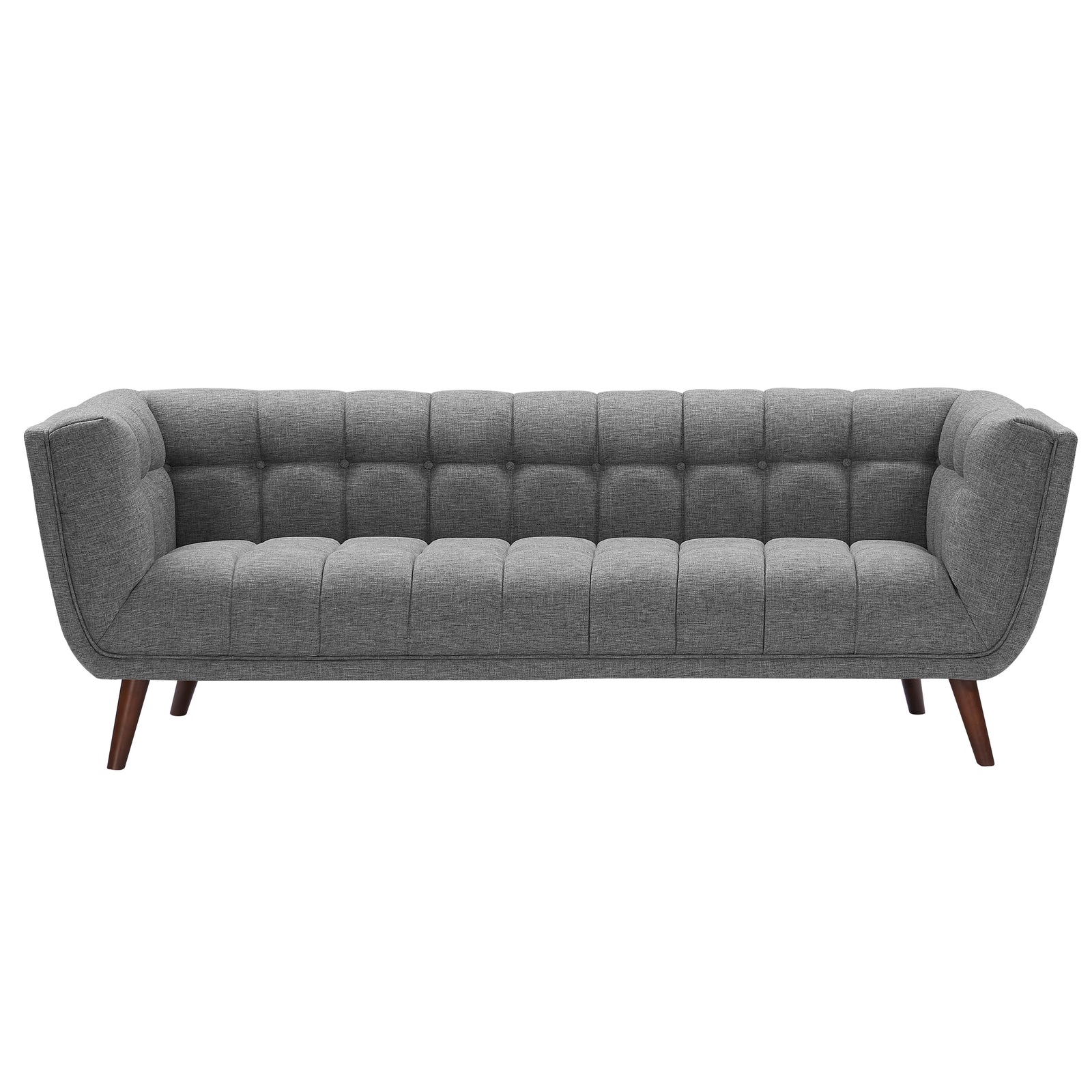 acheter canape gris tissu pieds bois