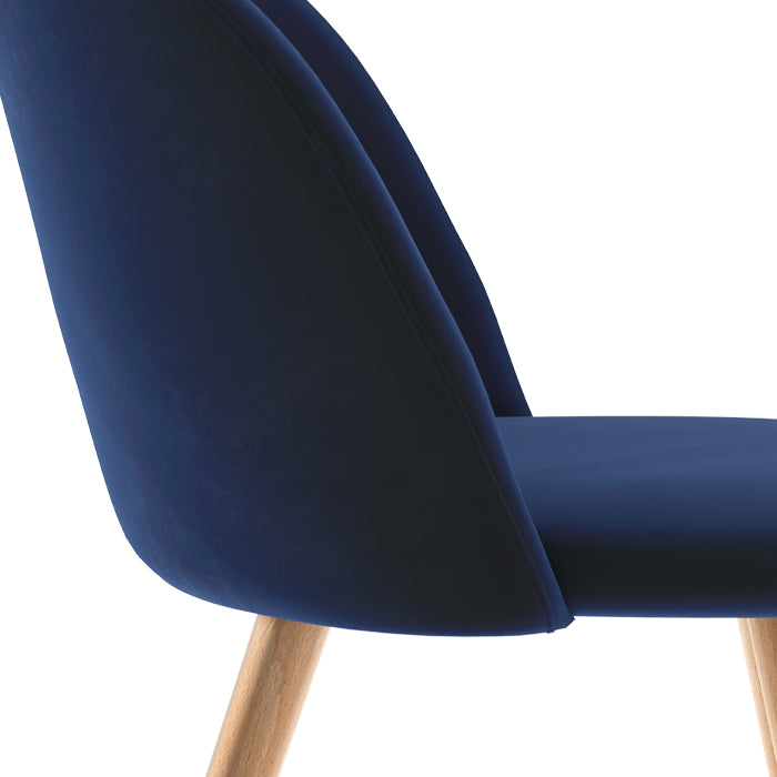 comprare sedia confortevole rotonda blu scuro