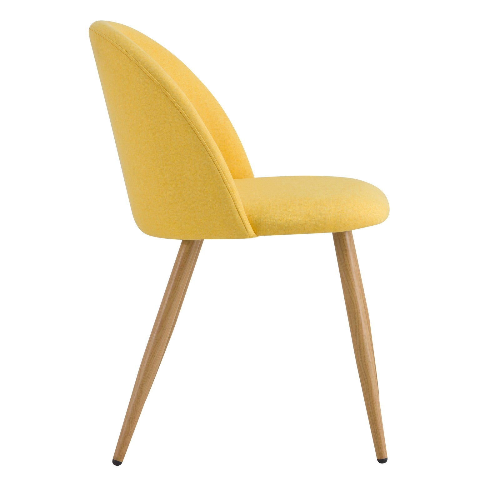 comprare sedia comoda con seduta in tessuto giallo