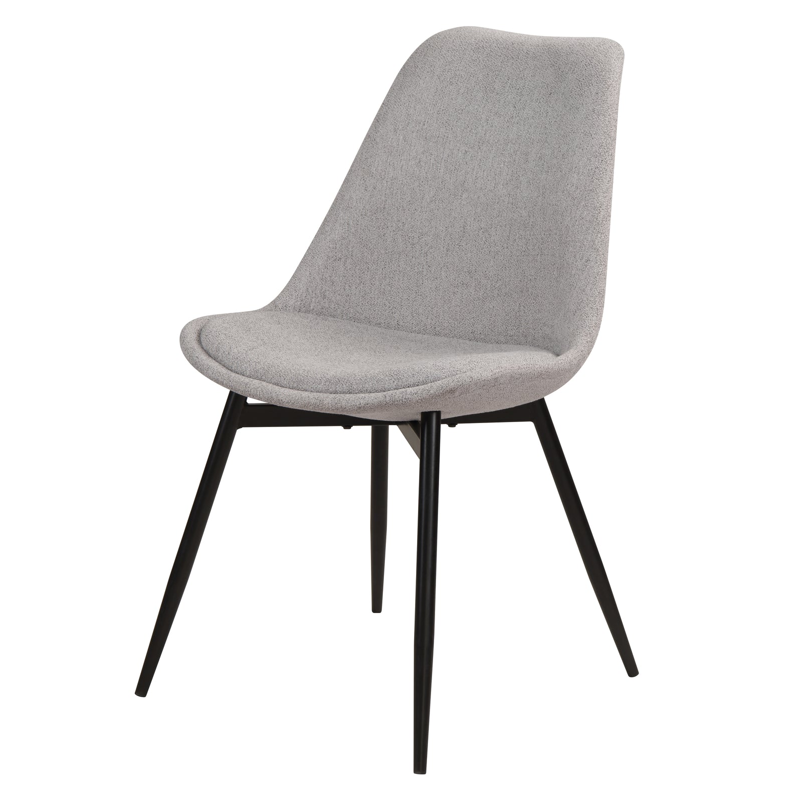 comprare sedia comoda in tessuto grigio chiaro