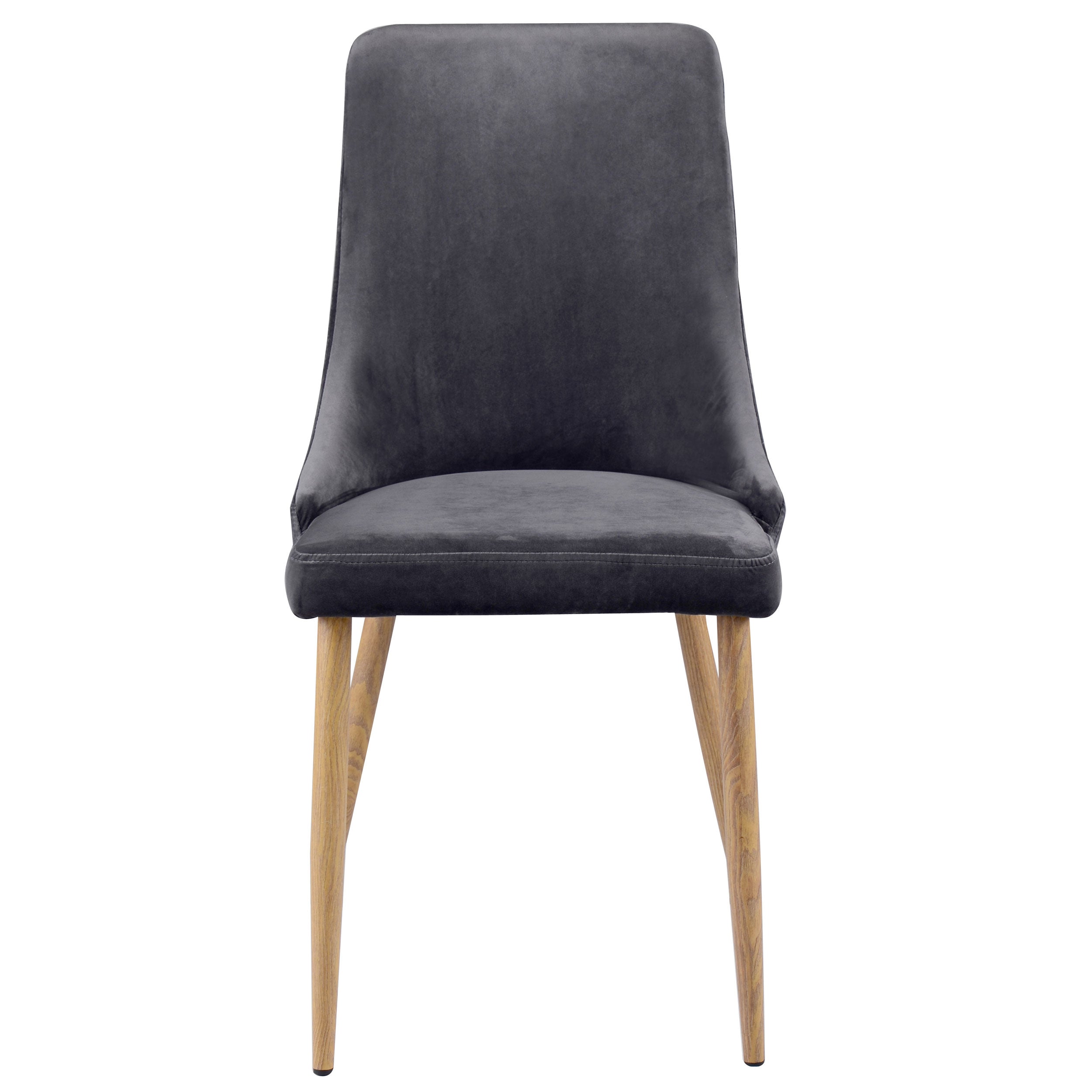 acquistare sedia confortevole grigio velluto