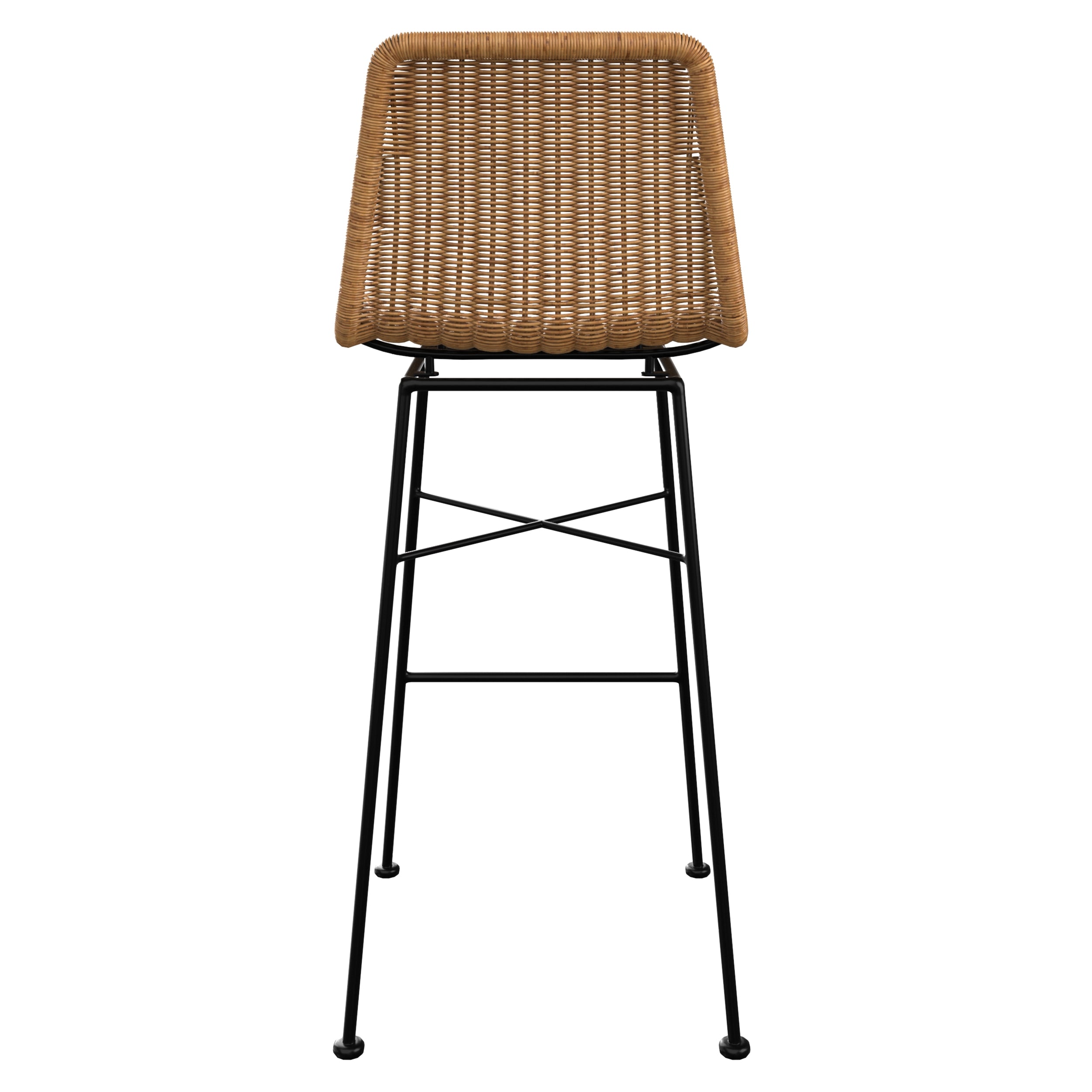 acheter chaise de bar 76 cm en resine tressee