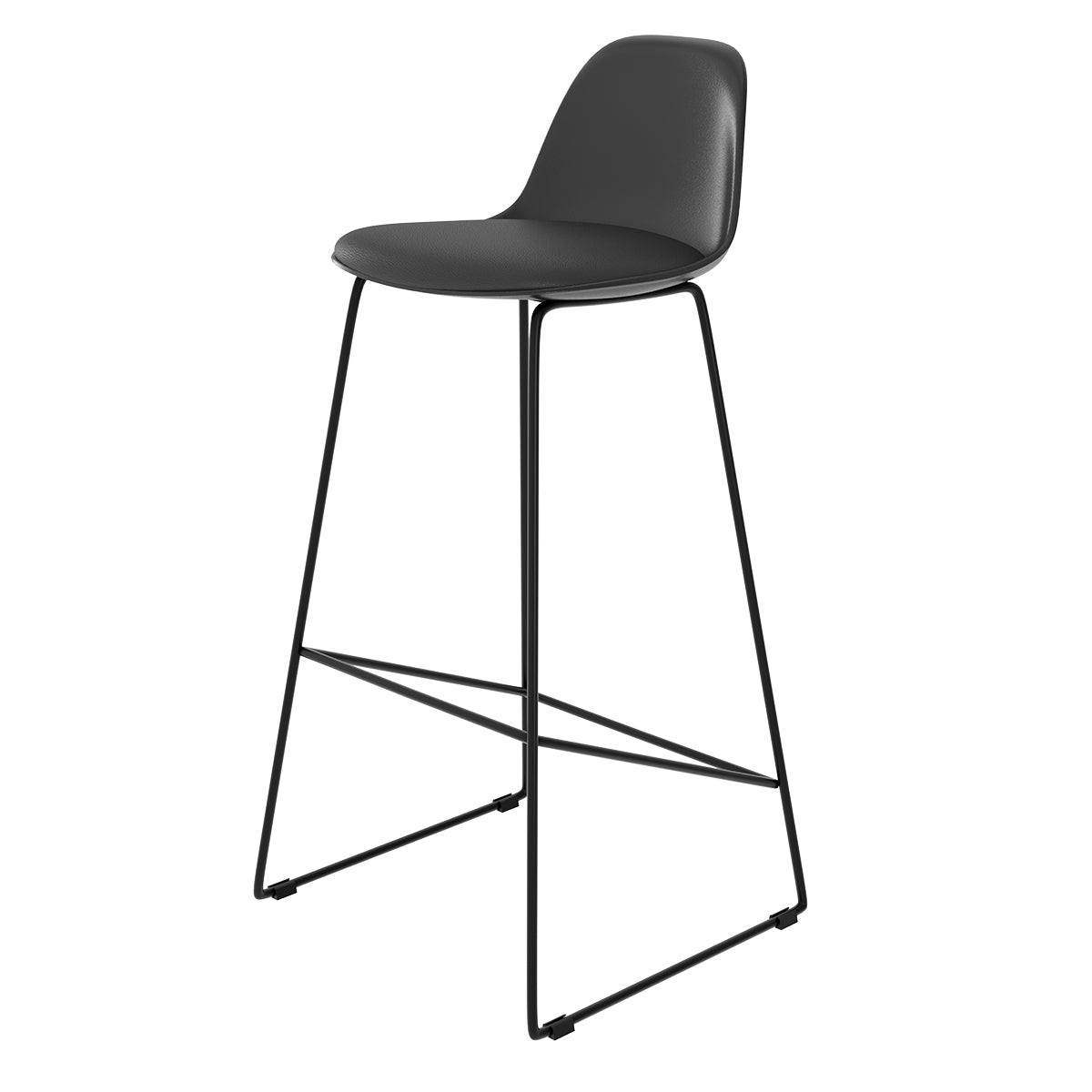 comprare sedia da bar comoda nera