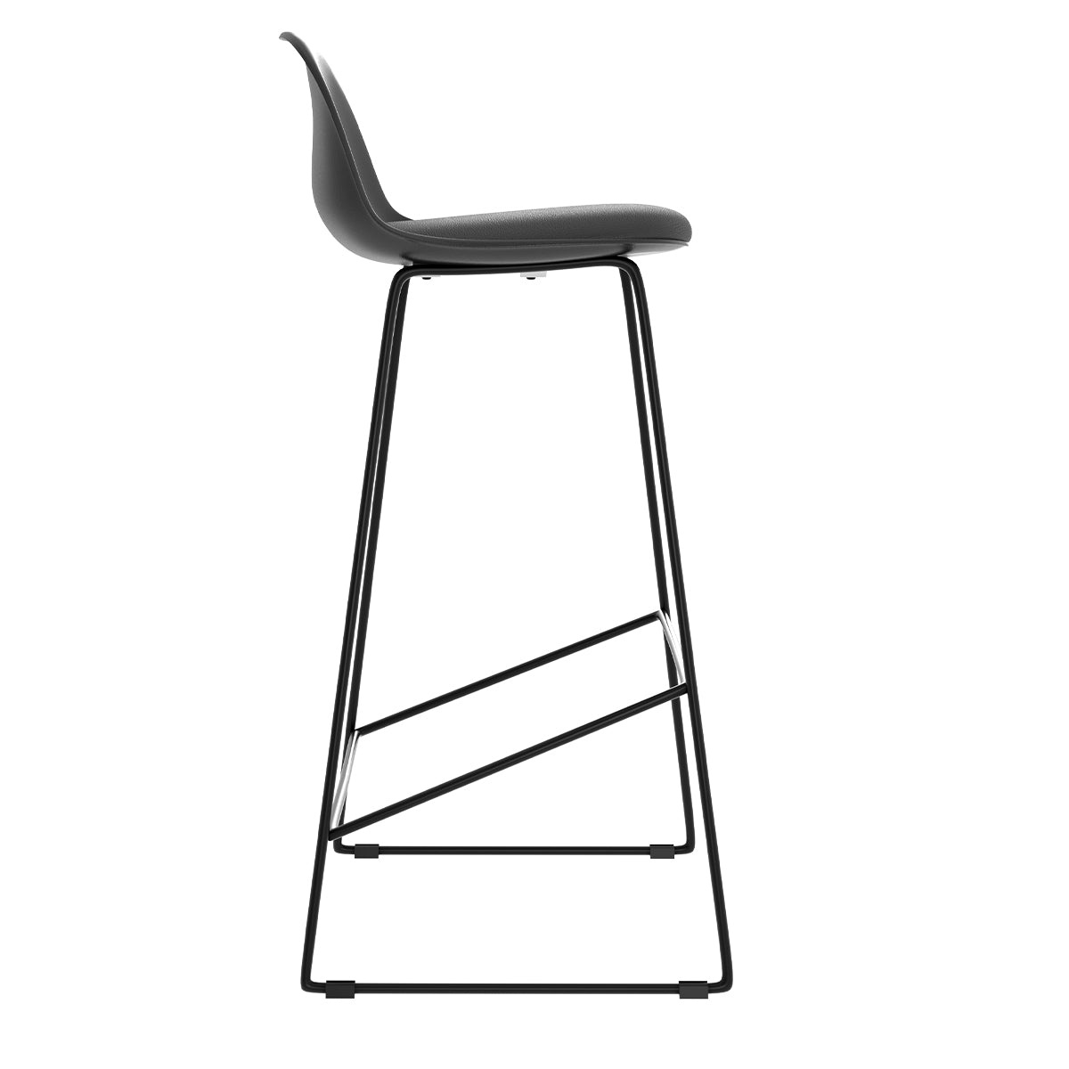 acquistare sedia da bar design nera_1
