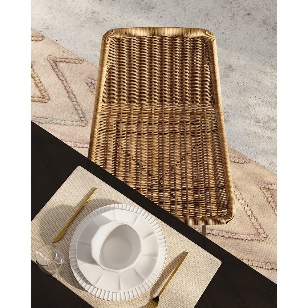 acquistare sedia da bar in resina naturale boho chic