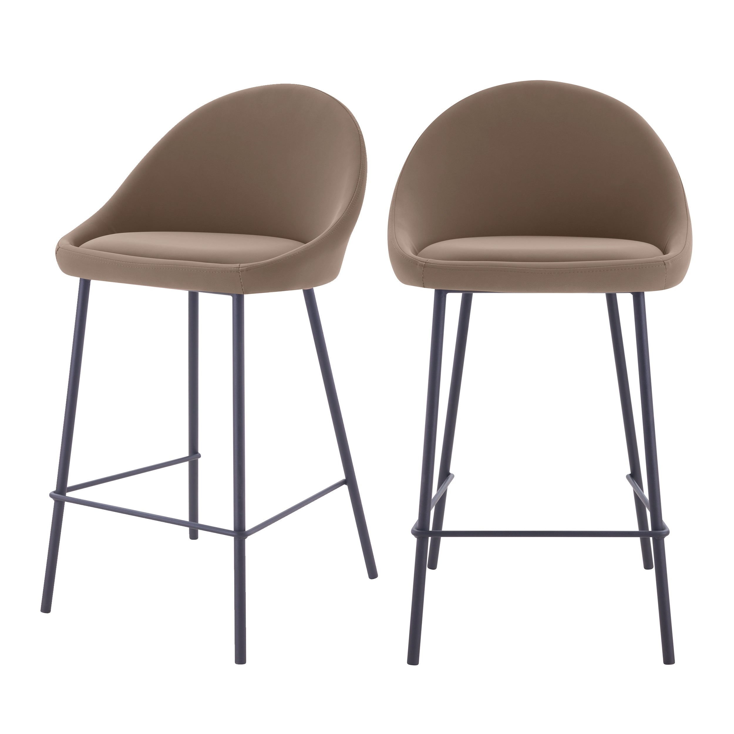 acheter chaise de bar marron avec dossier lot de 2