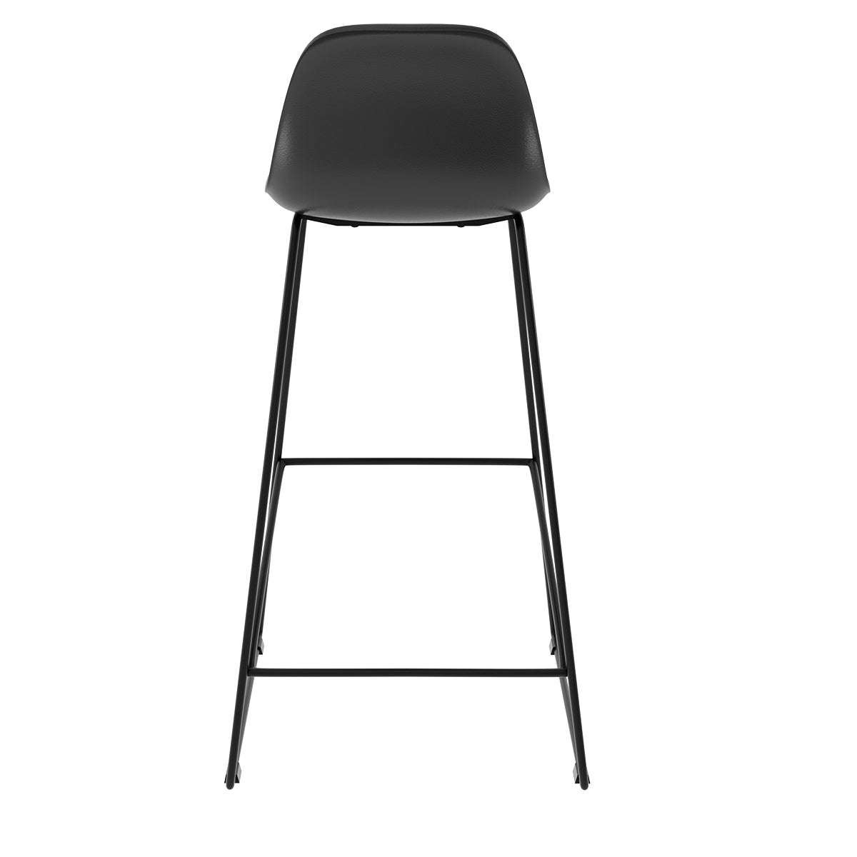acquistare sedia da bar nera set di 2