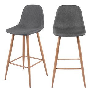 acheter chaise de bar scandi grise tissu