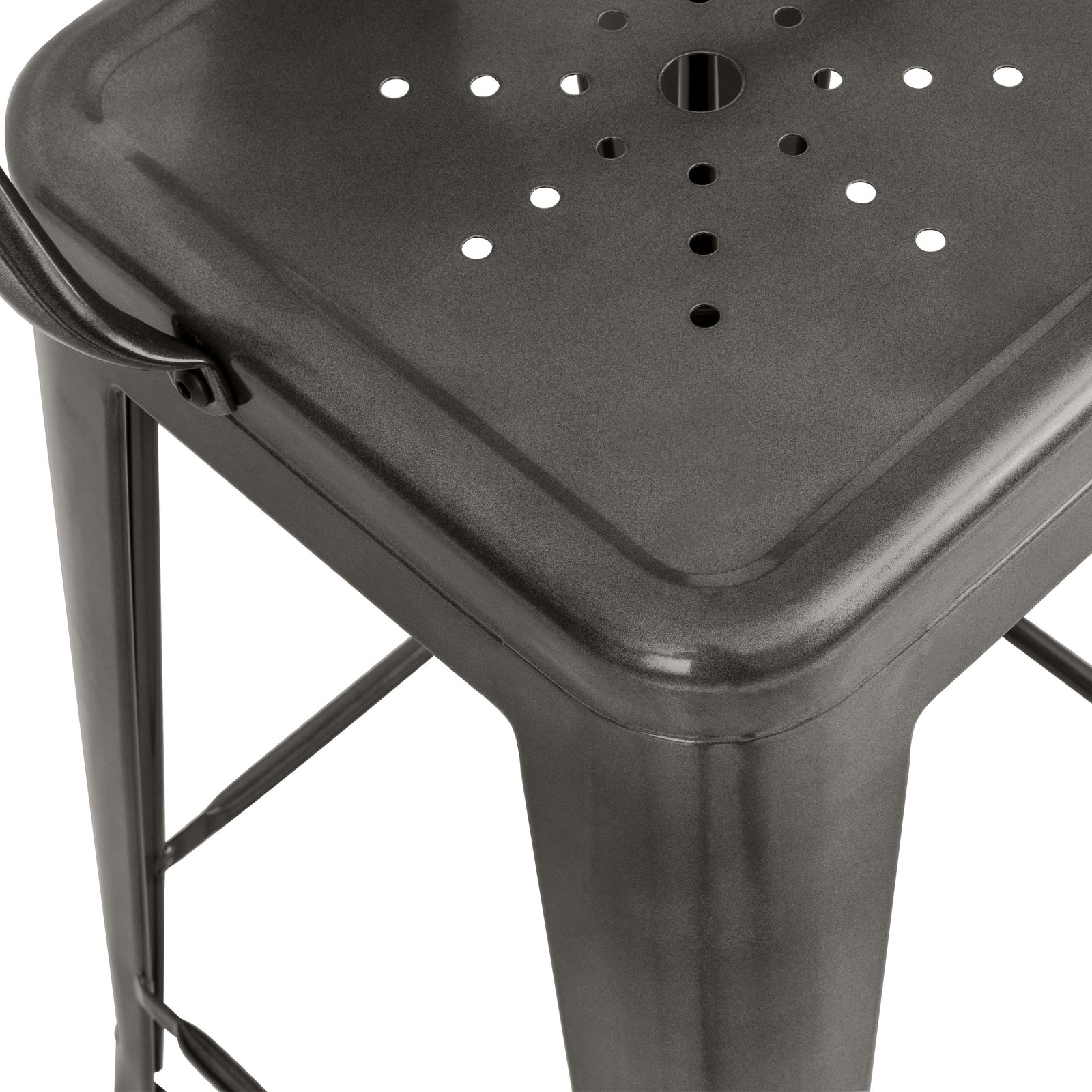 comprare sedia da bar stile industriale grigia