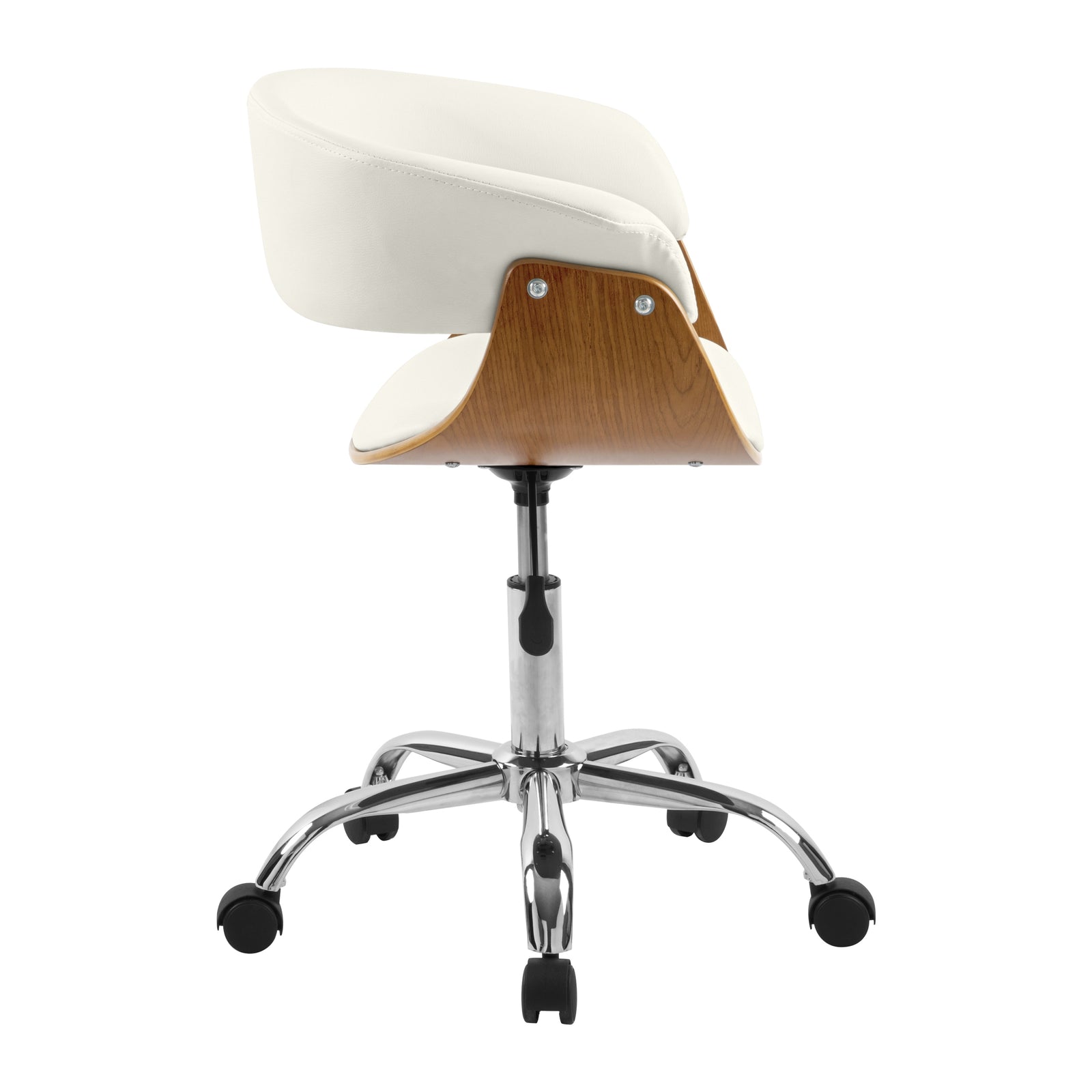 acquistare sedia da ufficio in legno e similpelle
