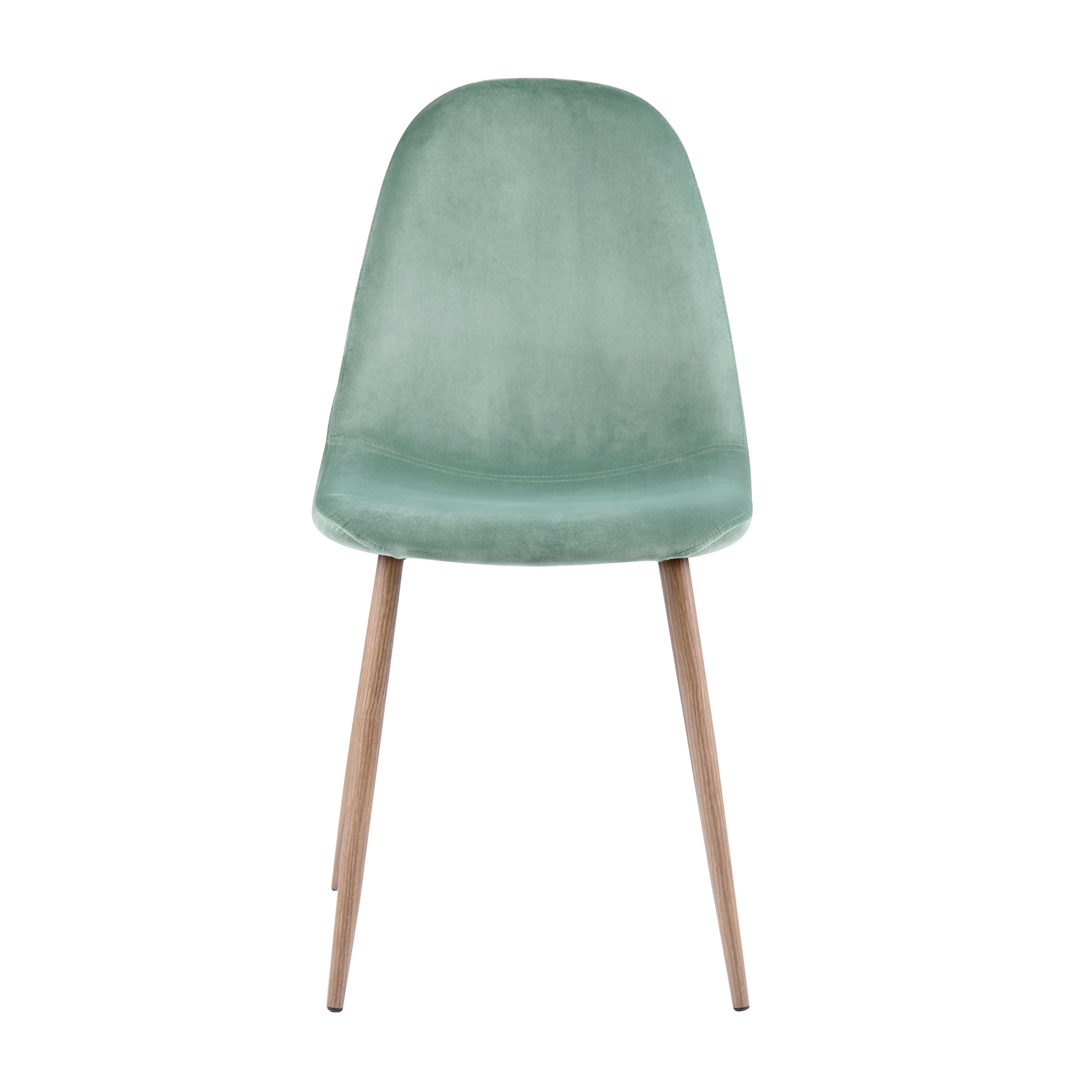 acquistare sedia design in velluto verde acqua