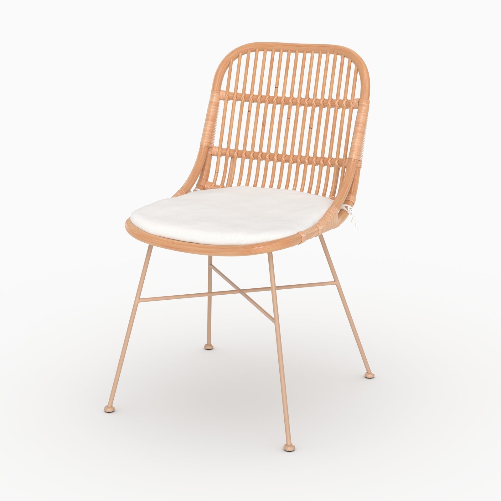 Acheter chaise en rotin beige Mona