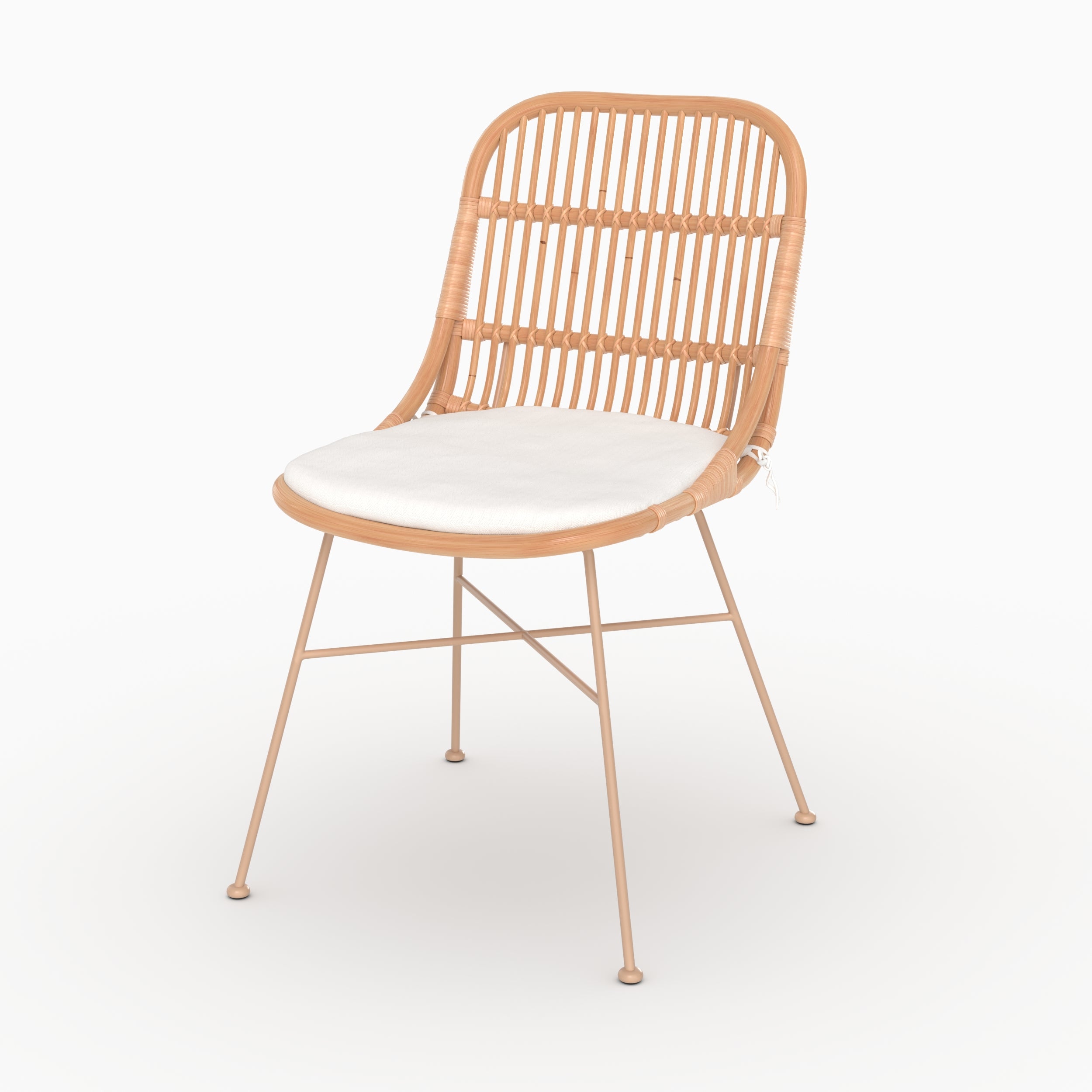 Acheter chaise en rotin beige Mona