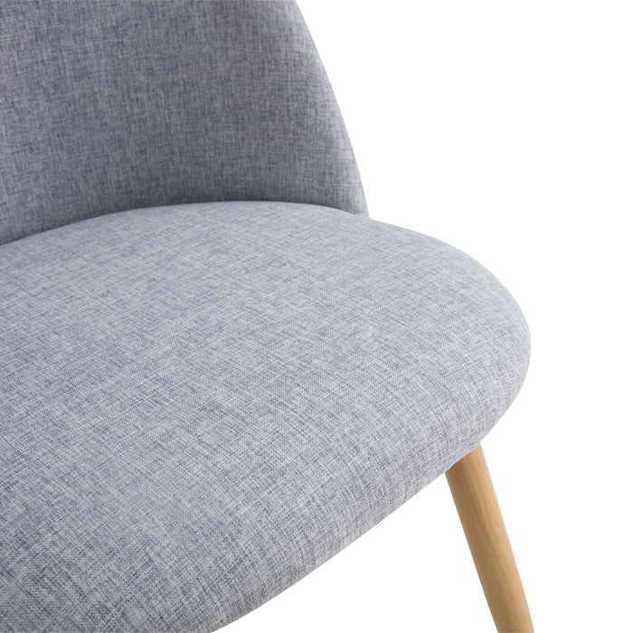 acquistare sedia grigio chiaro in tessuto set di 2