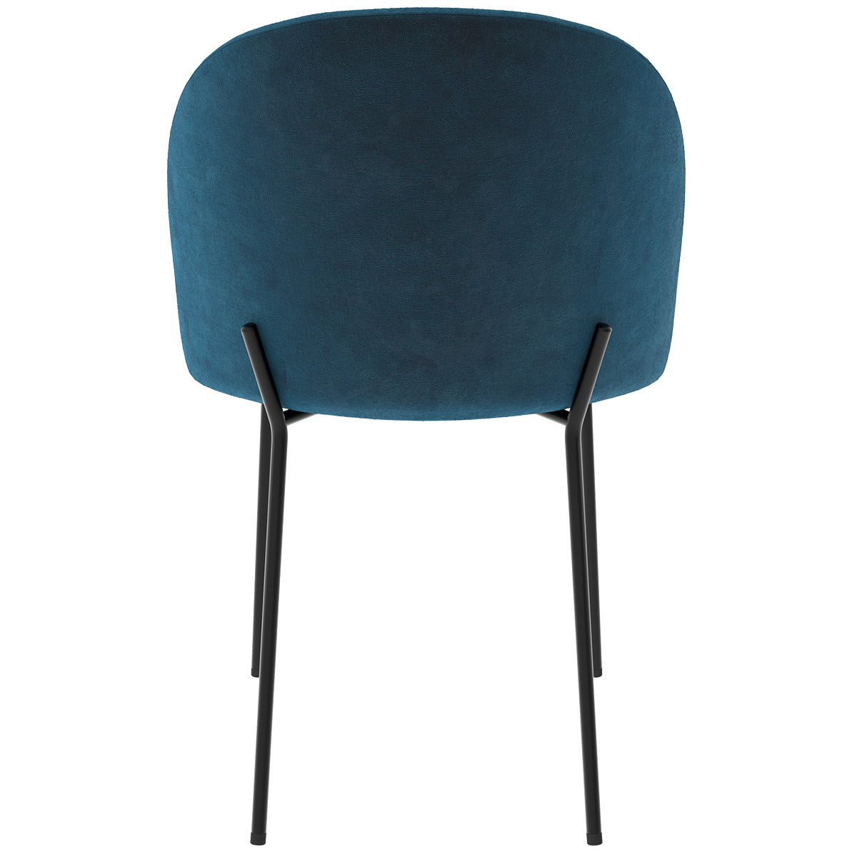 acquistare sedia karl in velluto blu scuro set di 2