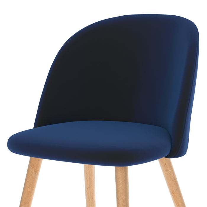 acquistare sedia set di 2 cozy blu