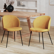 acheter chaise lot de 2 jaune groom