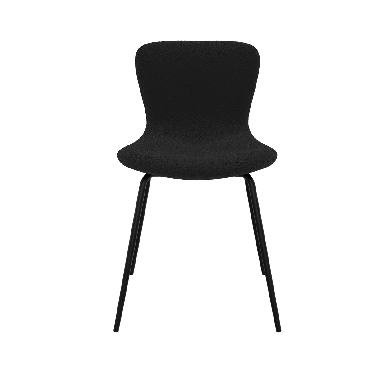acheter chaise noire koko effet laine bouclette