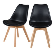 acheter chaise noire scandinave lot de deux