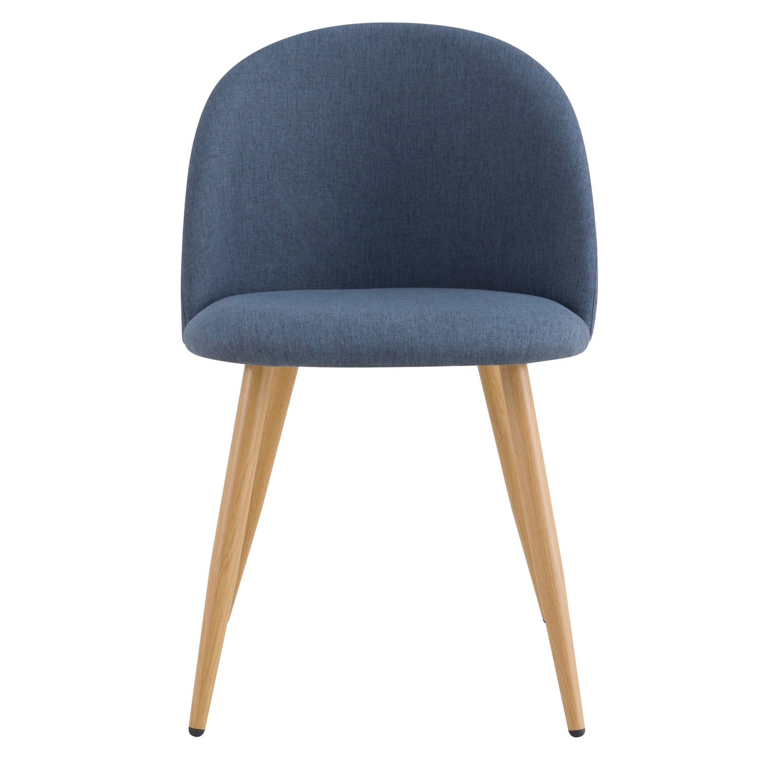 acheter chaise scandi tissu et pieds metal effet bois