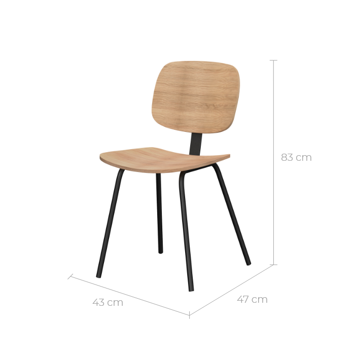 acquistare sedia vintage legno chiaro set da 2