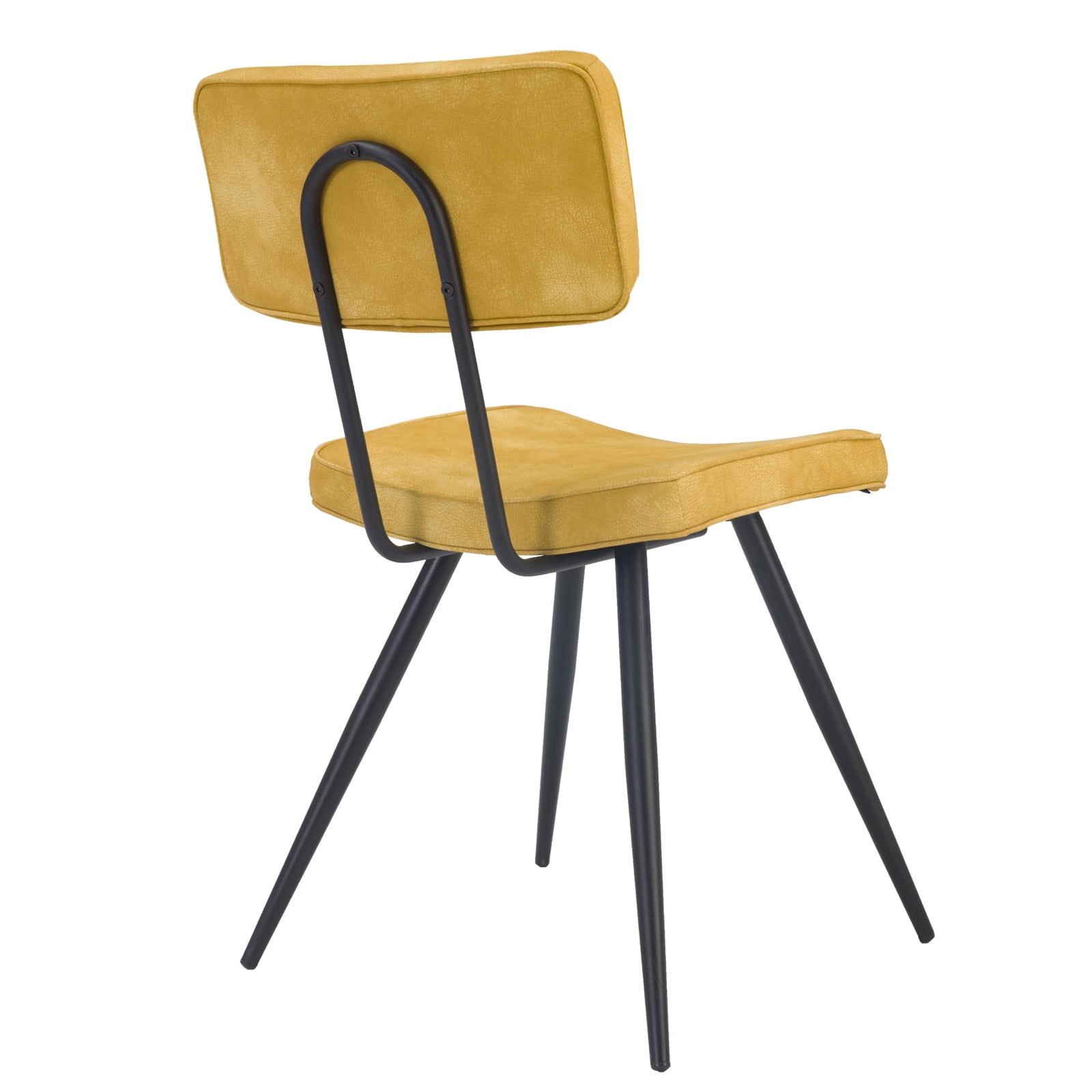 acheter chaise vintage en cuir syntheitque