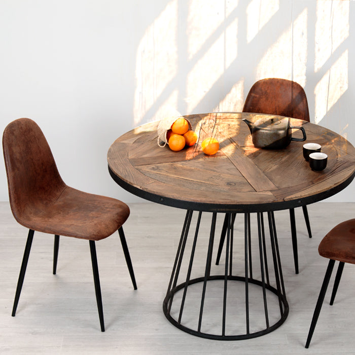 acheter chaise vintage marron vieilli