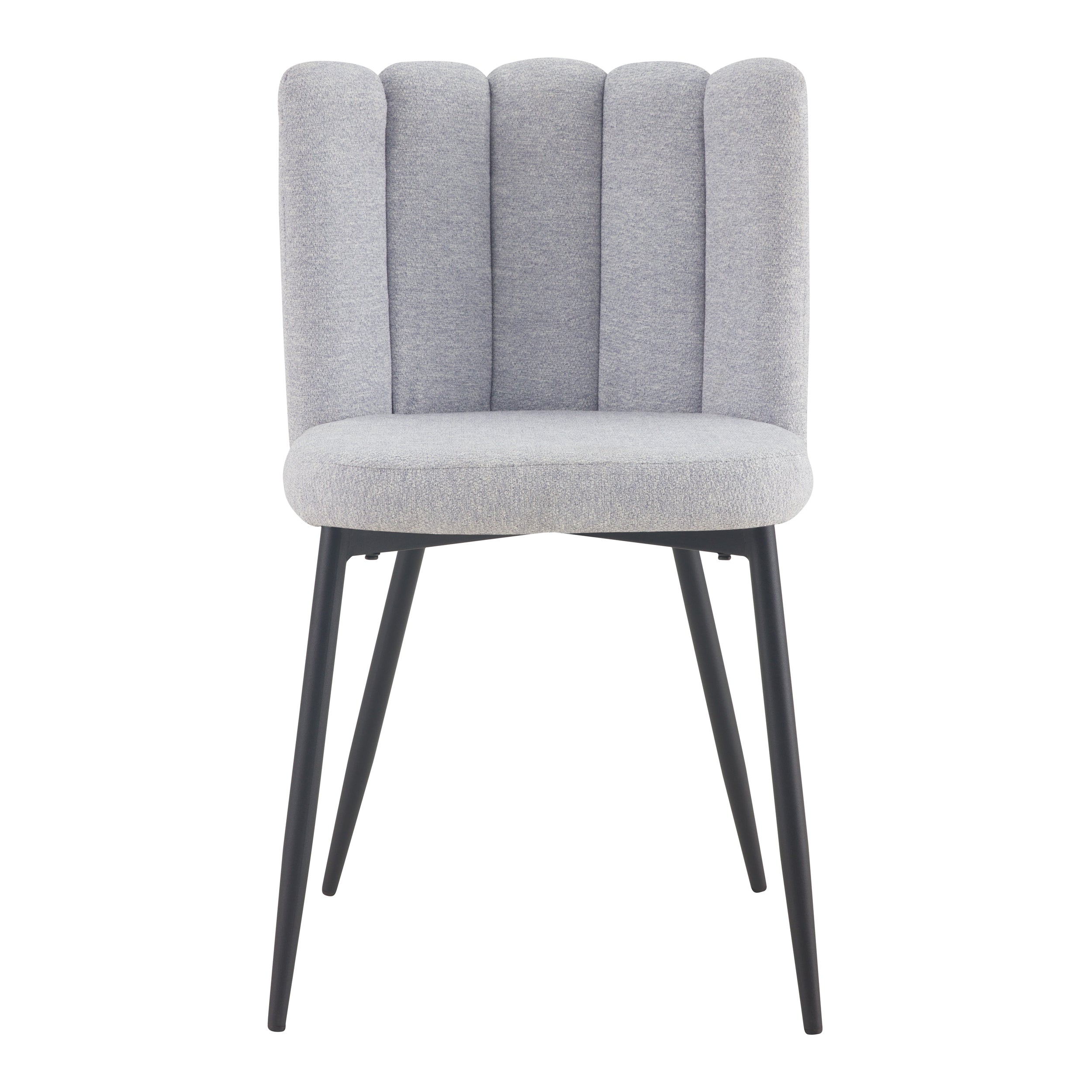 acheter chaises lot de 2 gris chine tissu