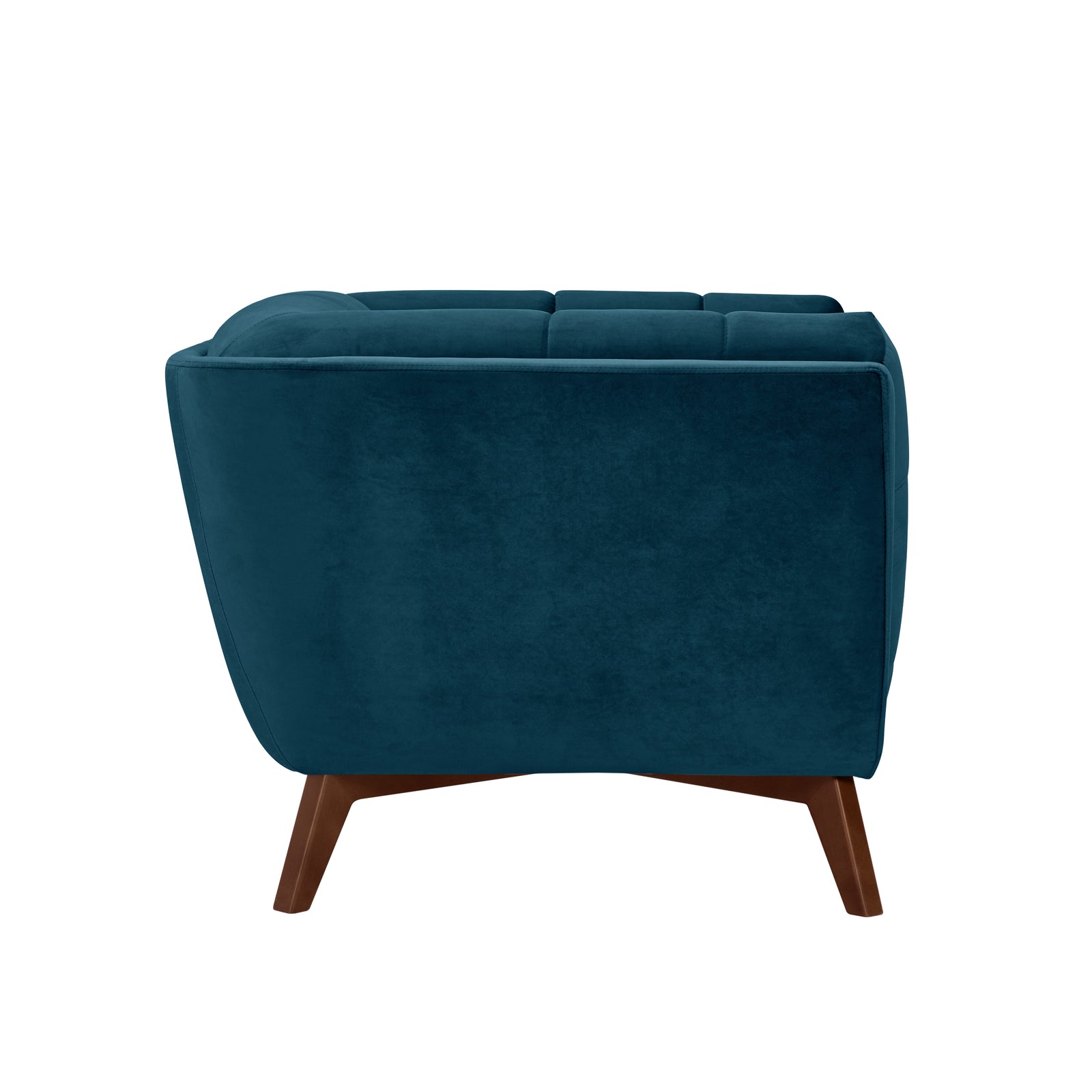 comprare poltrona art déco blu velluto
