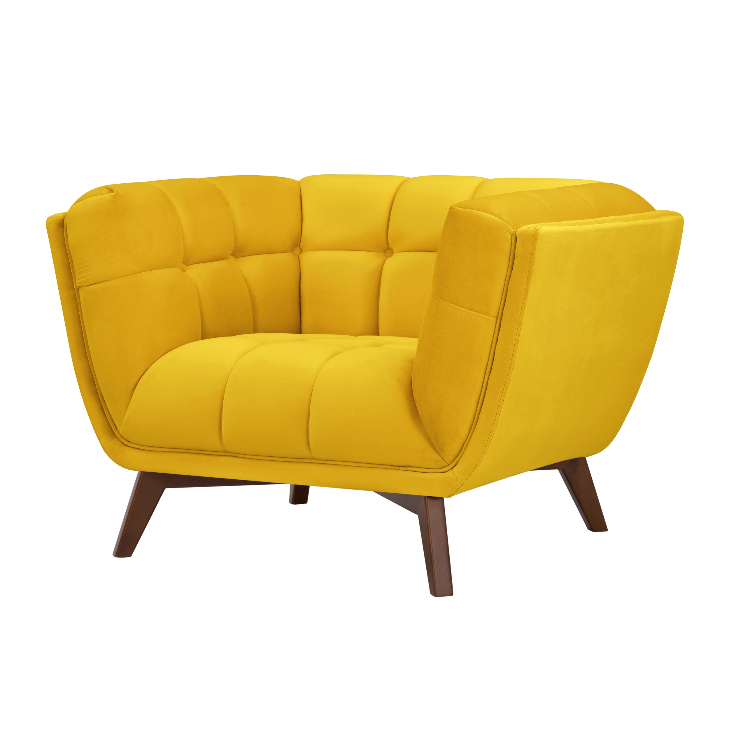 acheter fauteuil assise large jaune