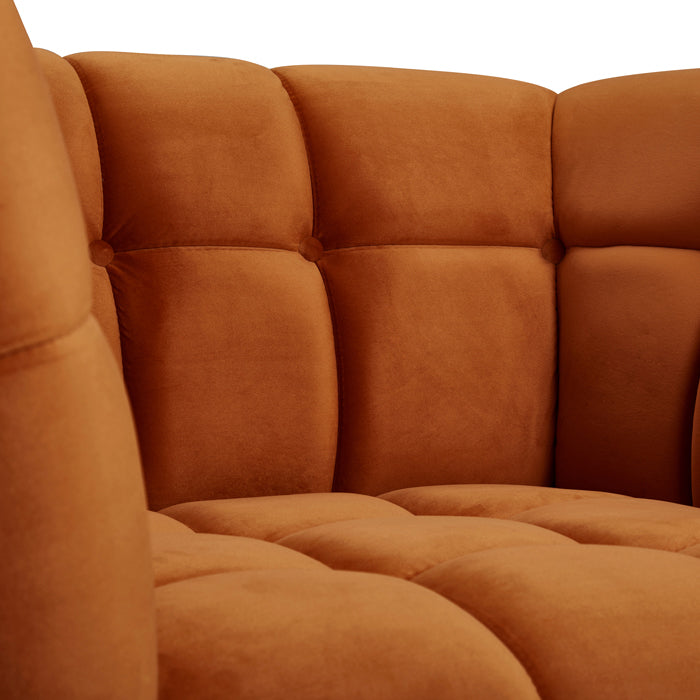 acheter fauteuil style art deco orange