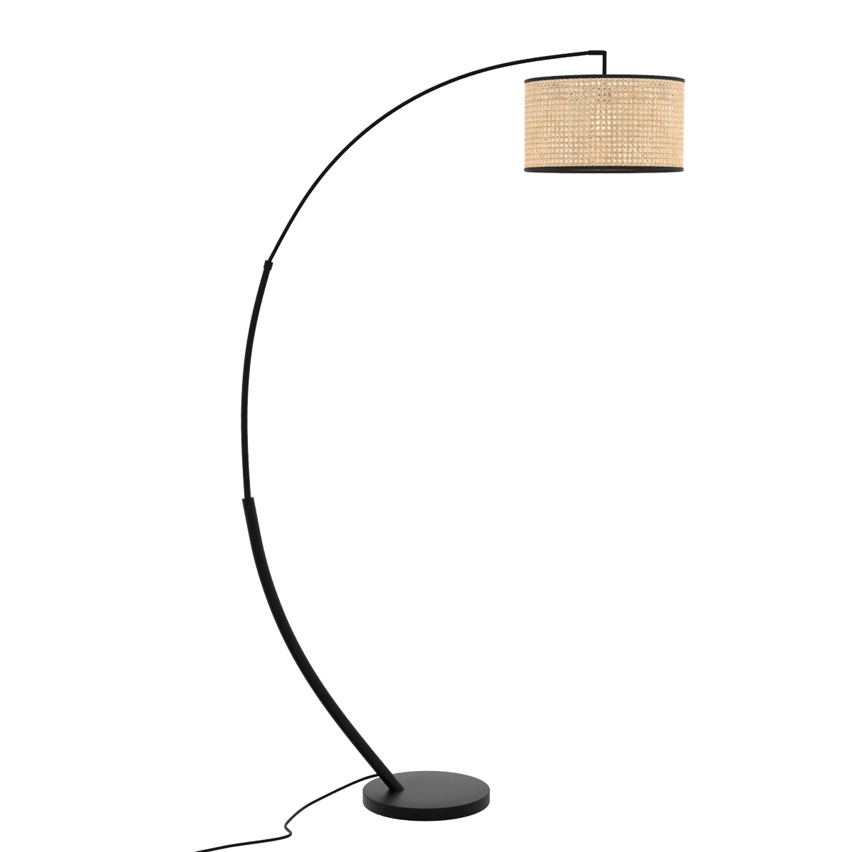 acquistare lampada da terra bohemien chic in rattan ama