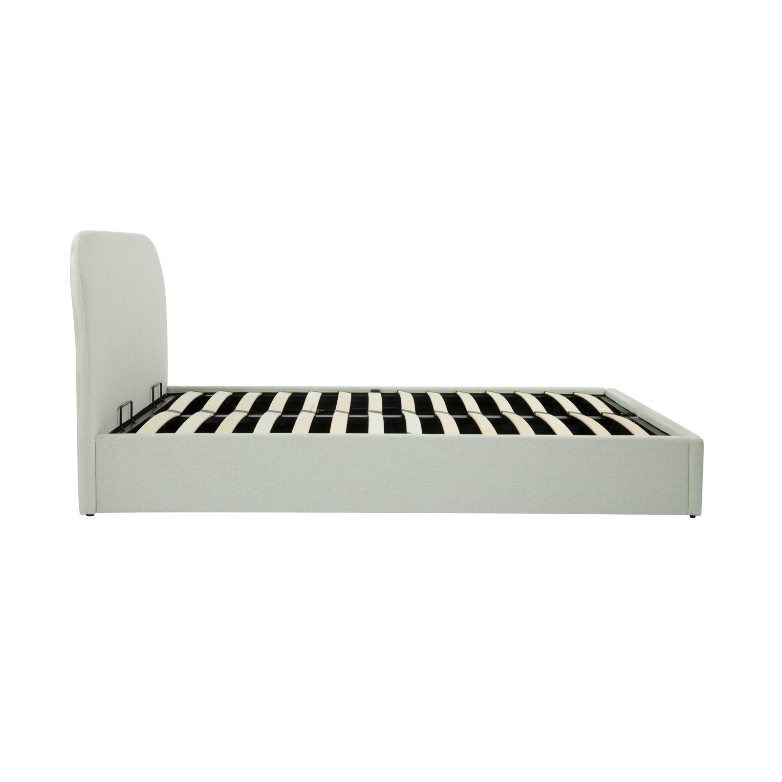 acheter lit avec rangement 140 x 190 cm beige