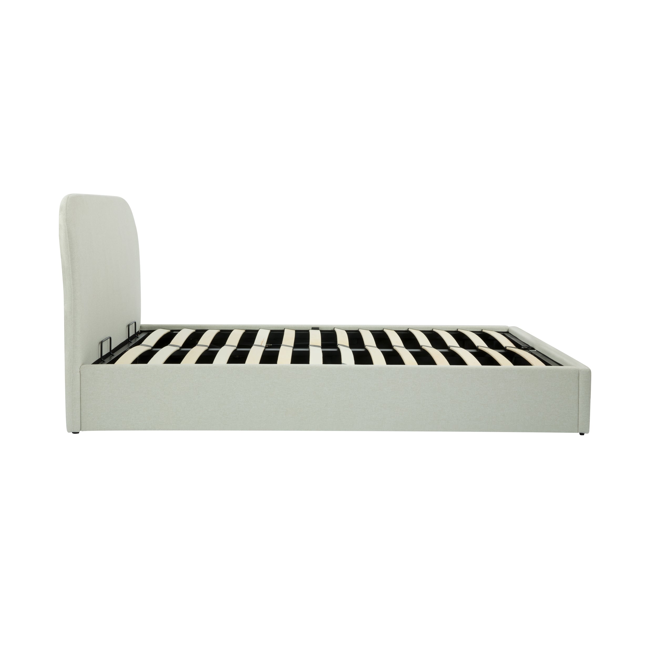 acheter lit avec rangement 140 x 190 cm beige