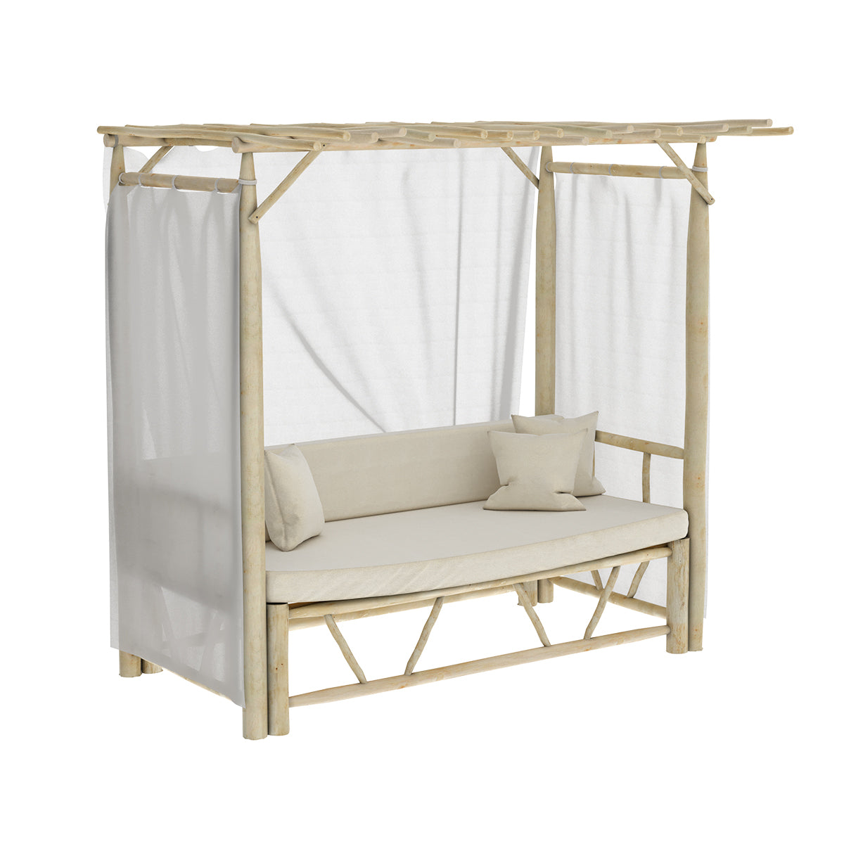 acquistare letto a baldacchino da giardino