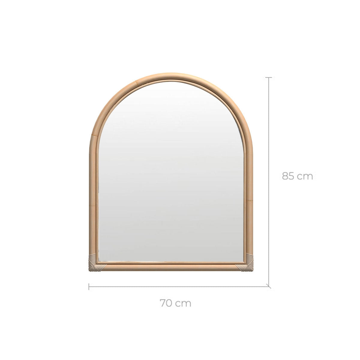 acquista specchio rotondo in legno