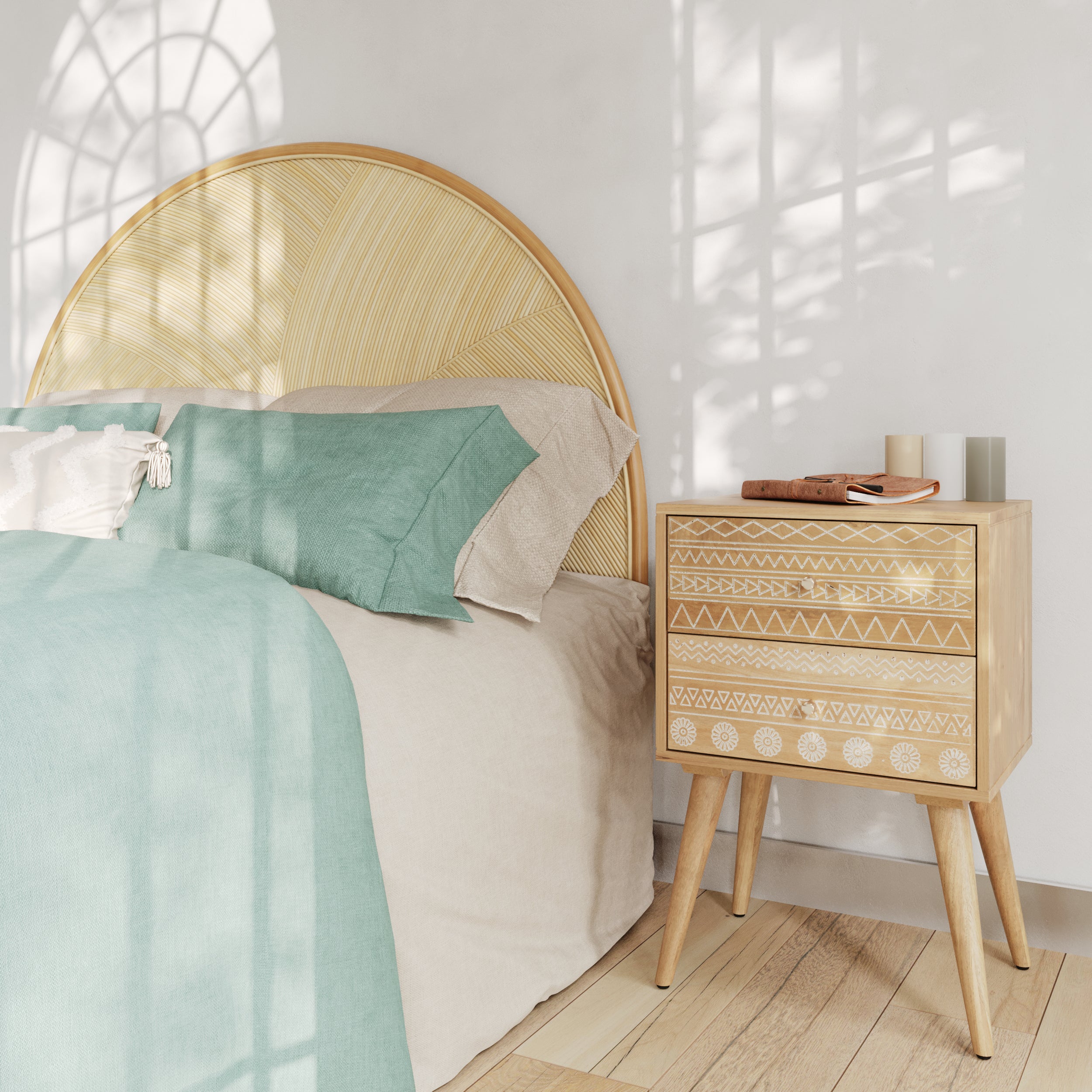 acquistare tavolino con 2 cassetti tiny in legno