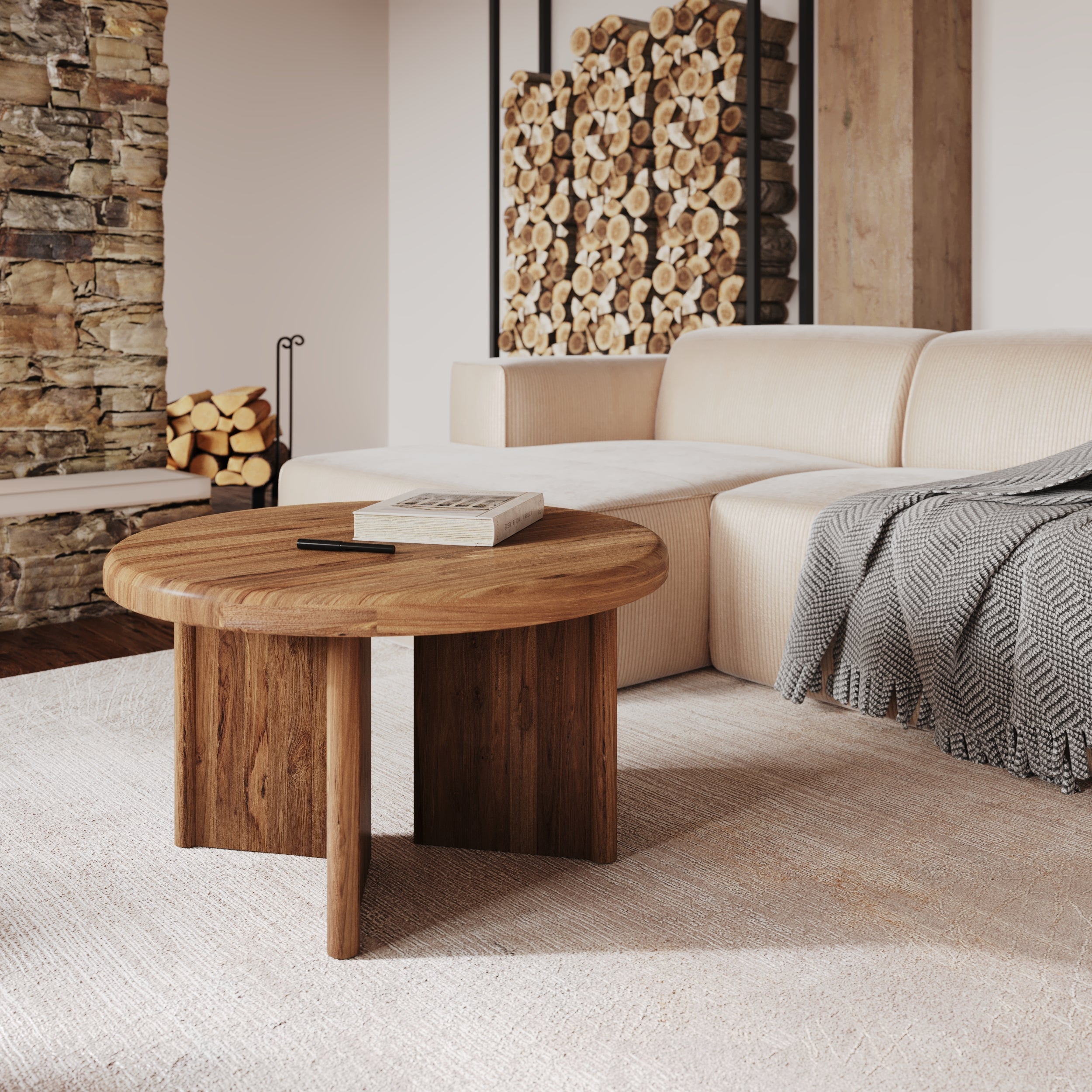 acheter table basse bana en bois de teck
