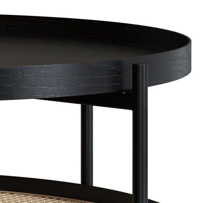 acquistare tavolino nero diametro 84 cm