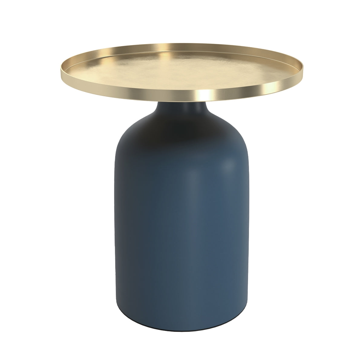 acheter table d appoint plateau dore pieds bleu