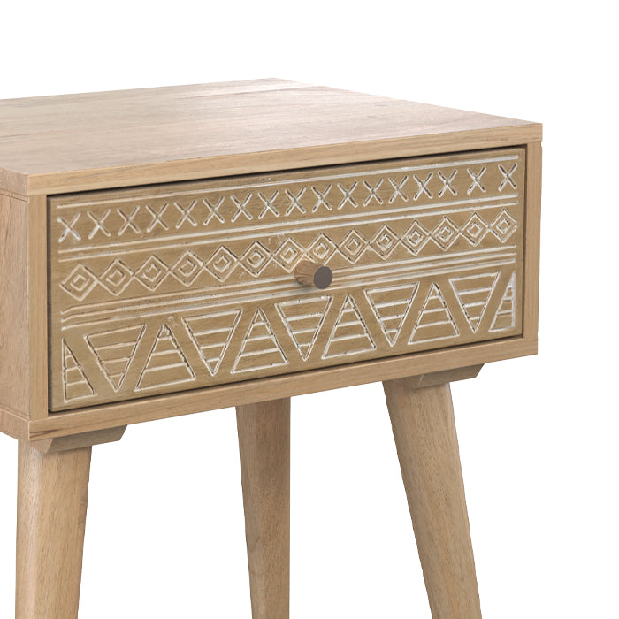 comprare comodino in legno con 1 cassetto