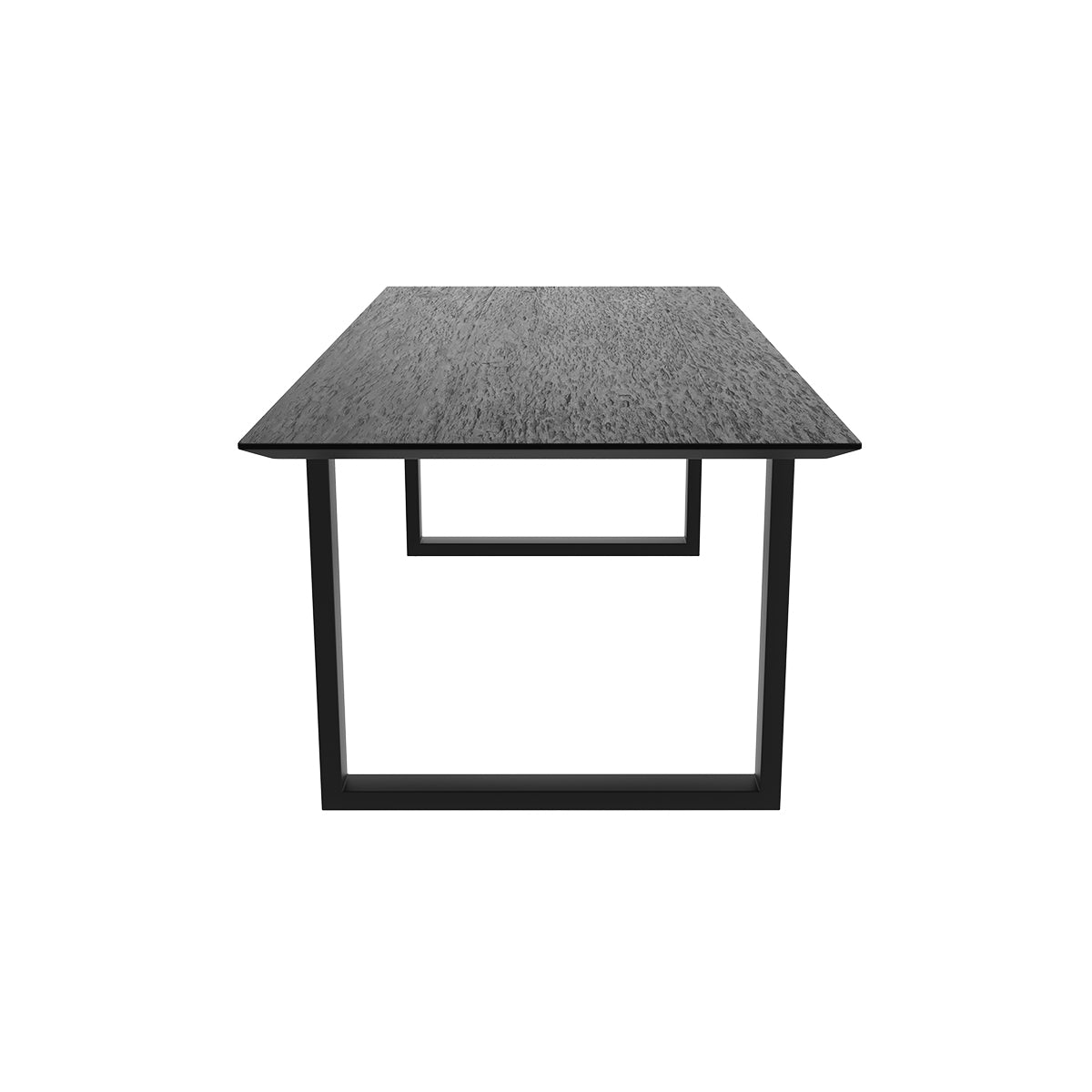 acheter table de repas 220 cm en bois noir adok
